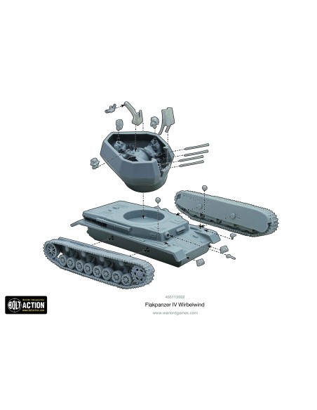 Bolt Action - Flakpanzer IV Wirbelwind (Resina)