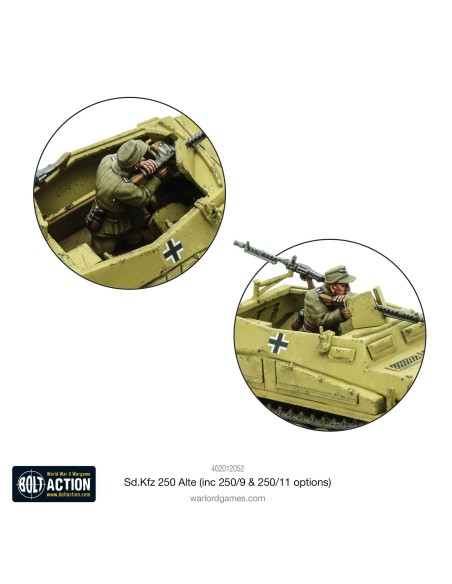 Bolt Action - Sd.Kfz 250 (Alte) Half-Track (Options For 250/1, 250/9 & 250/11 Variants)