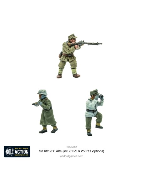 Bolt Action - Sd.Kfz 250 (Alte) Half-Track (Options For 250/1, 250/9 & 250/11 Variants)