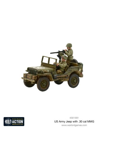 Bolt Action - US Army Jeep con 30 Cal MMG