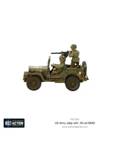 Bolt Action - US Army Jeep con 30 Cal MMG 2