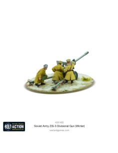 Bolt Action - Soviet ZIS-3 Divisional Gun (Invierno) Free MDF base 2