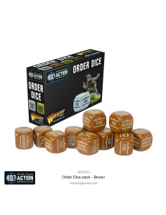 Bolt Action - Orders Dice Pack - Brown