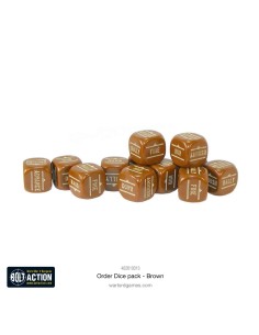 Bolt Action - Orders Dice Pack - Brown 2