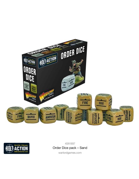 Bolt Action - Orders Dice Pack - Arena (Sand)