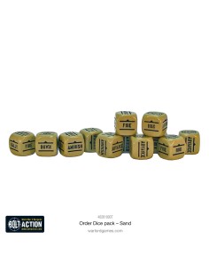 Bolt Action - Orders Dice Pack - Arena (Sand) 2