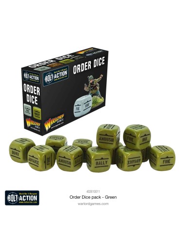 Bolt Action - Orders Dice Pack - Green