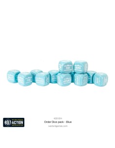 Bolt Action - Orders Dice Pack - Azul (Blue) 2