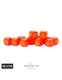 Bolt Action - Orders Dice Pack - Red 2