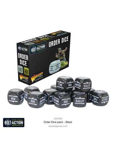 Bolt Action - Orders Dice Pack - Black