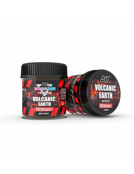 AK Interactive Wargame Terrains - Volcanic Earth - 100ml