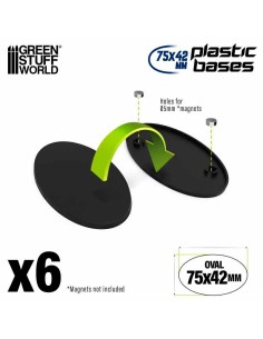 Green Stuff World - Plastic Bases - Oval Pill 75x42mm AOS 2