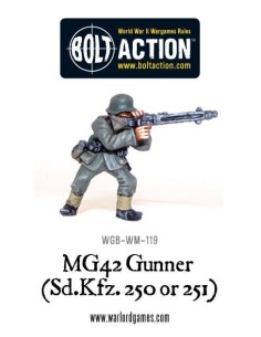 Bolt Action - MG42 Gunner (Sd.Kfz 250 o 251)