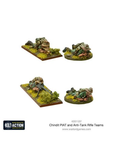 Bolt Action - Chindit PIAT And Anti-Tank Rifle Teams