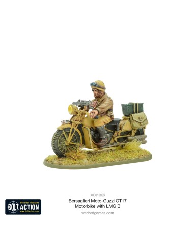 Bolt Action -  Bersaglieri Moto-Guzzi GT17 Motorbike With LMG B