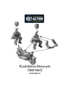 Bolt Action - Blitzkrieg German Kradschutzen Motorcycle (1939-1942) 2