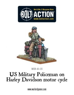 Bolt Action - US Military Policeman On Harley Davidson Motor Cycle