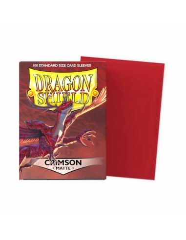 Dragon Shield Matte Sleeves - Crimson (100)