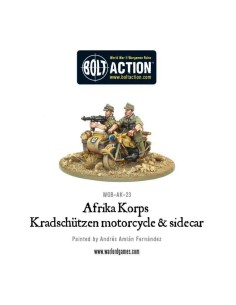 Bolt Action - Afrika Korps Kradschutzen Motorcycle and Sidecar