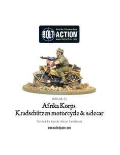 Bolt Action - Afrika Korps Kradschutzen Motocicleta con Sidecar 2