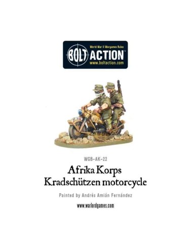 Bolt Action - Afrika Korps Kradschutzen Motorcycle