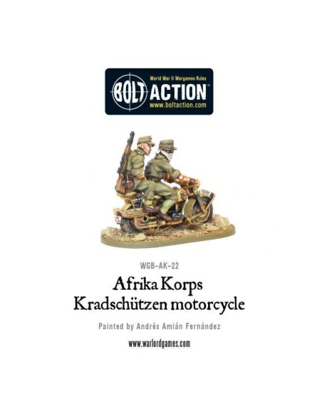 Bolt Action - Afrika Korps Kradschutzen Motorcycle