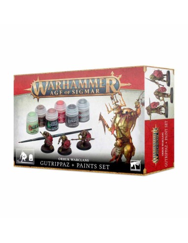 Warhammer Age of Sigmar - Set de pintura Zakatripaz Orruk + pinturas