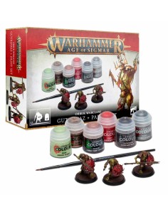 Warhammer Age of Sigmar - Orruk Warclans Gutrippaz + Paints Set (SPANISH) 2