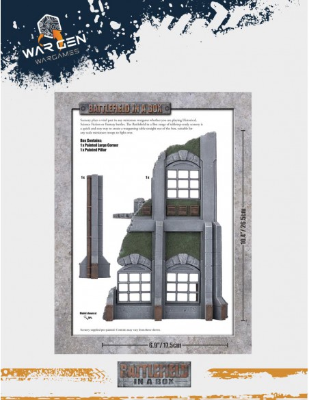 Battlefield in a box - Gothic Industrial - Large Corner (Prepainted)