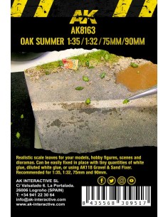 AK Interactive - OAK SUMMER LEAVES 1:35 / 1:32 / 75mm / 90mm (7gr. Bag) 2