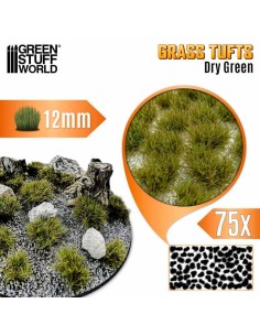 Green Stuff World - Matas Cesped - Autoadhesivas - 12mm - VERDE SECO