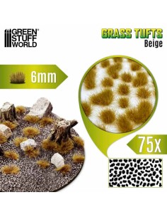 Green Stuff World - Grass TUFTS - 6mm self-adhesive - BEIGE