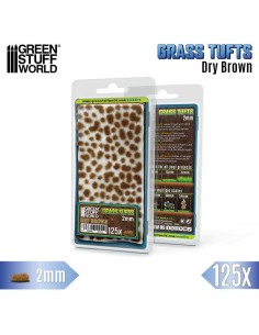 Green Stuff World - Grass TUFTS - 2mm self-adhesive - Dry Brown 2