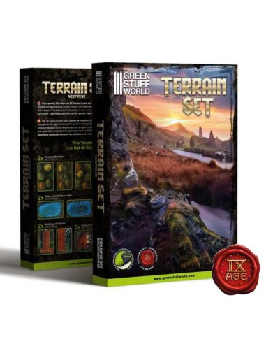 2D Neoprene Terrain set - 22 pieces