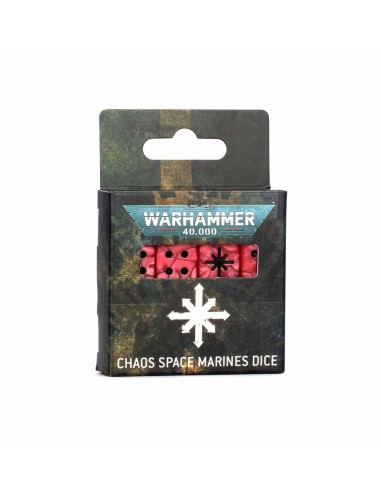 Warhammer 40,000 - Set de dados de los Marines Espaciales del Caos