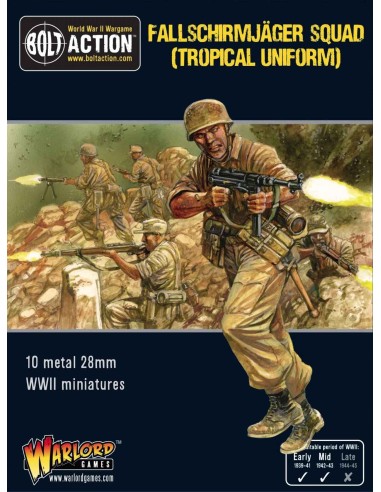 Bolt Action -  Fallschirmjager squad (tropical Uniform)