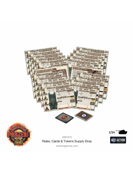 Achtung Panzer! Pack Cartas, Tokens y Fichas Alemanes