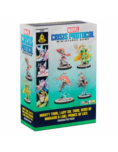 Marvel Crisis Protocol - Mighty Thor, Lady Sif, Thor & Loki