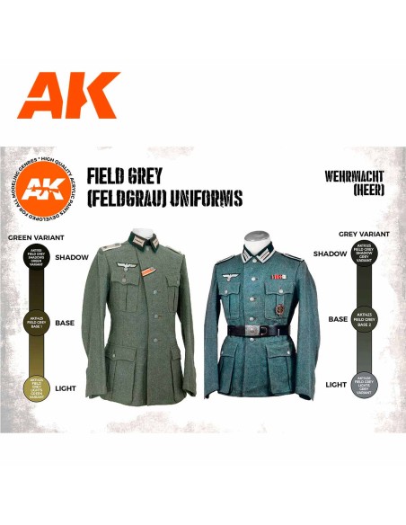 AK Interactive - Field Grey (Feldgrau) Uniforms