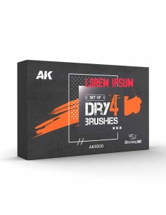 AK Interactive - 4 Dry Brushes Set