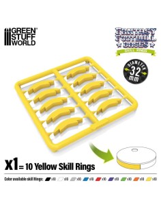 Green Stuff World - Blood Bowl Skill Rings 32 mm - Yellow