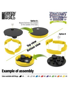 Green Stuff World - Blood Bowl Skill Rings 32 mm - Yellow 2