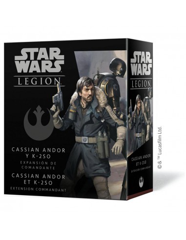 Star Wars: Legion Cassian Andor y K-2S0 Expansión de Comandante