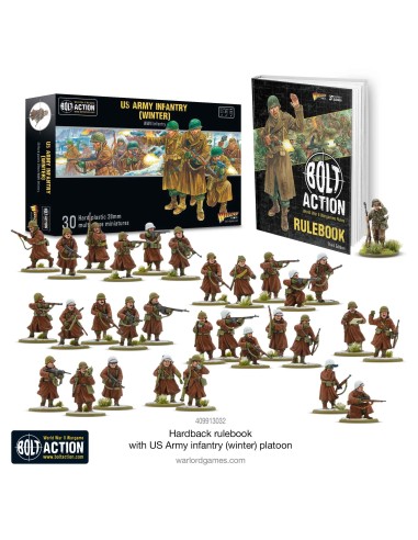 Bolt Action - Hardback Rulebook with US Army (Winter) Platoon (ENGLISH)