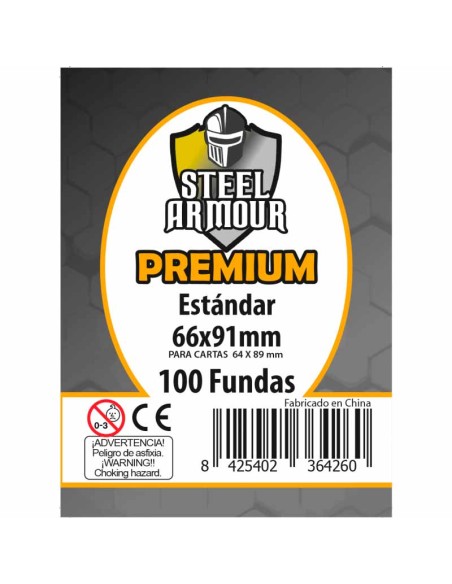 Steel Armour - Fundas Estándar Premium 100 (66x91mm)