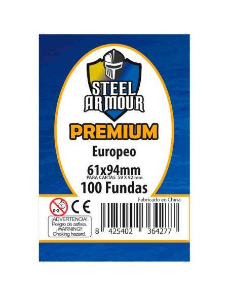 Steel Armour - Fundas Europeo Premium 100 (61x94mm)