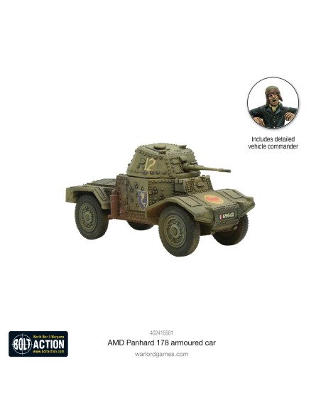 Bolt Action - Panhard 178 armoured car (INGLÉS)