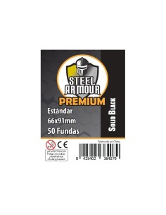 Steel Armour - Fundas Estándar Premium opacas reverso negro 50 (66x91mm)