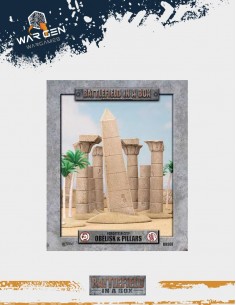 Battlefield in a box - Forgotten City - Obelisk & Pillars (Prepainted)