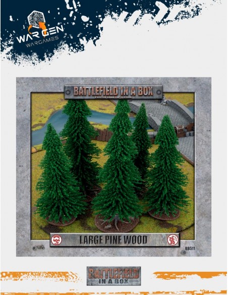 Battlefield in a box - Large Pine Wood (Prepintado)